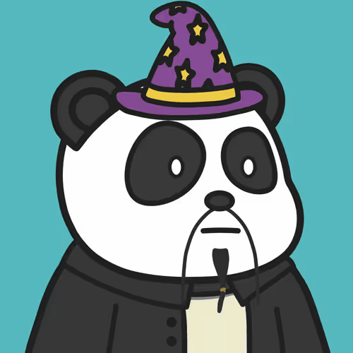 Frenly Wizard panda mascot